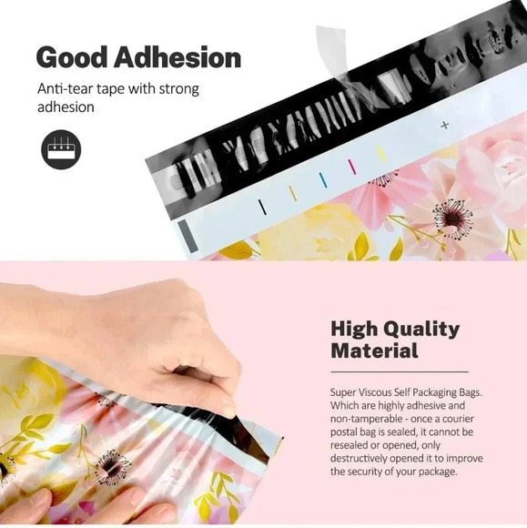 100 Pack Poly Mailers 10x13, Cute Packaging Envelope Mailers Polymailers Package - Picture 3 of 6